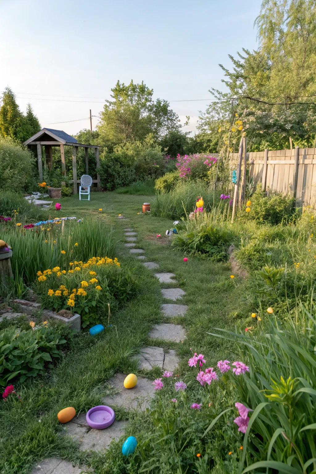 A garden treasure hunt adds an adventurous twist to your party.