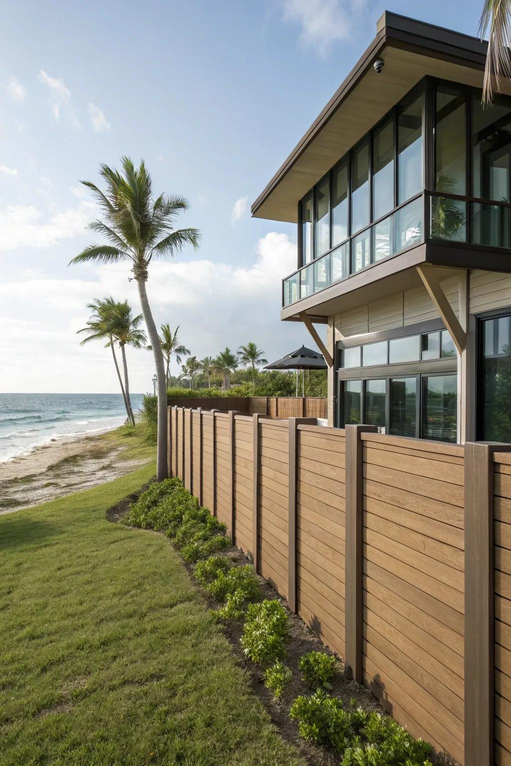 Choose sustainability with recycled plastic fencing.