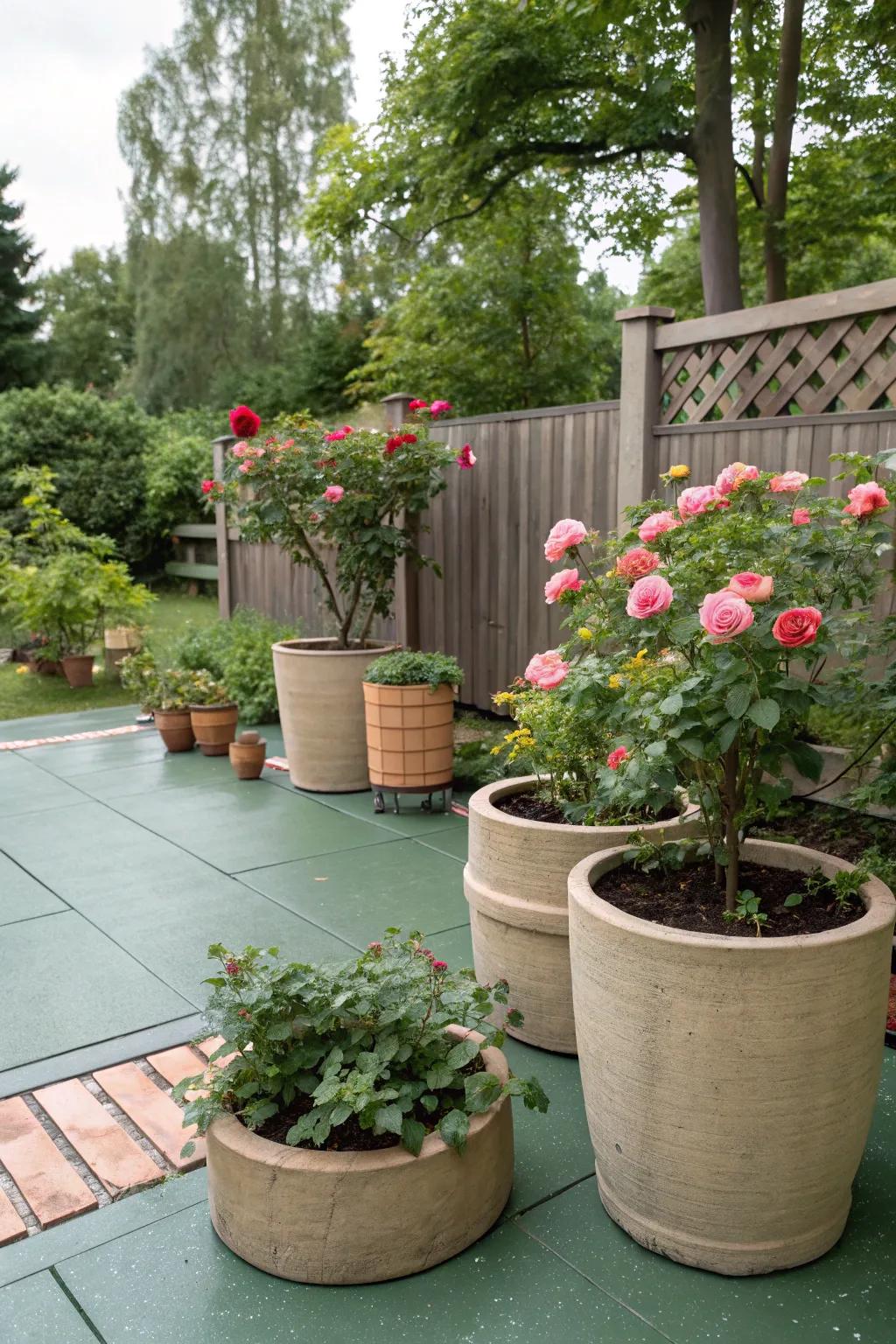 Eco-friendly pots offering a sustainable option.