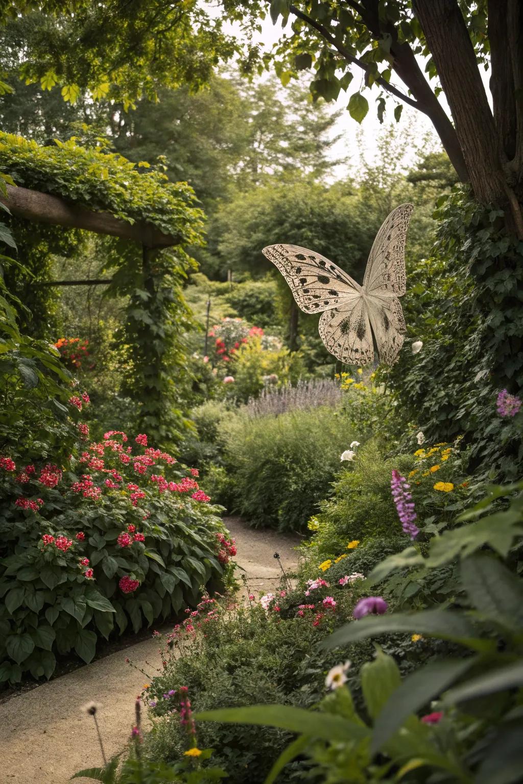 Delight your guests with hidden butterfly art.
