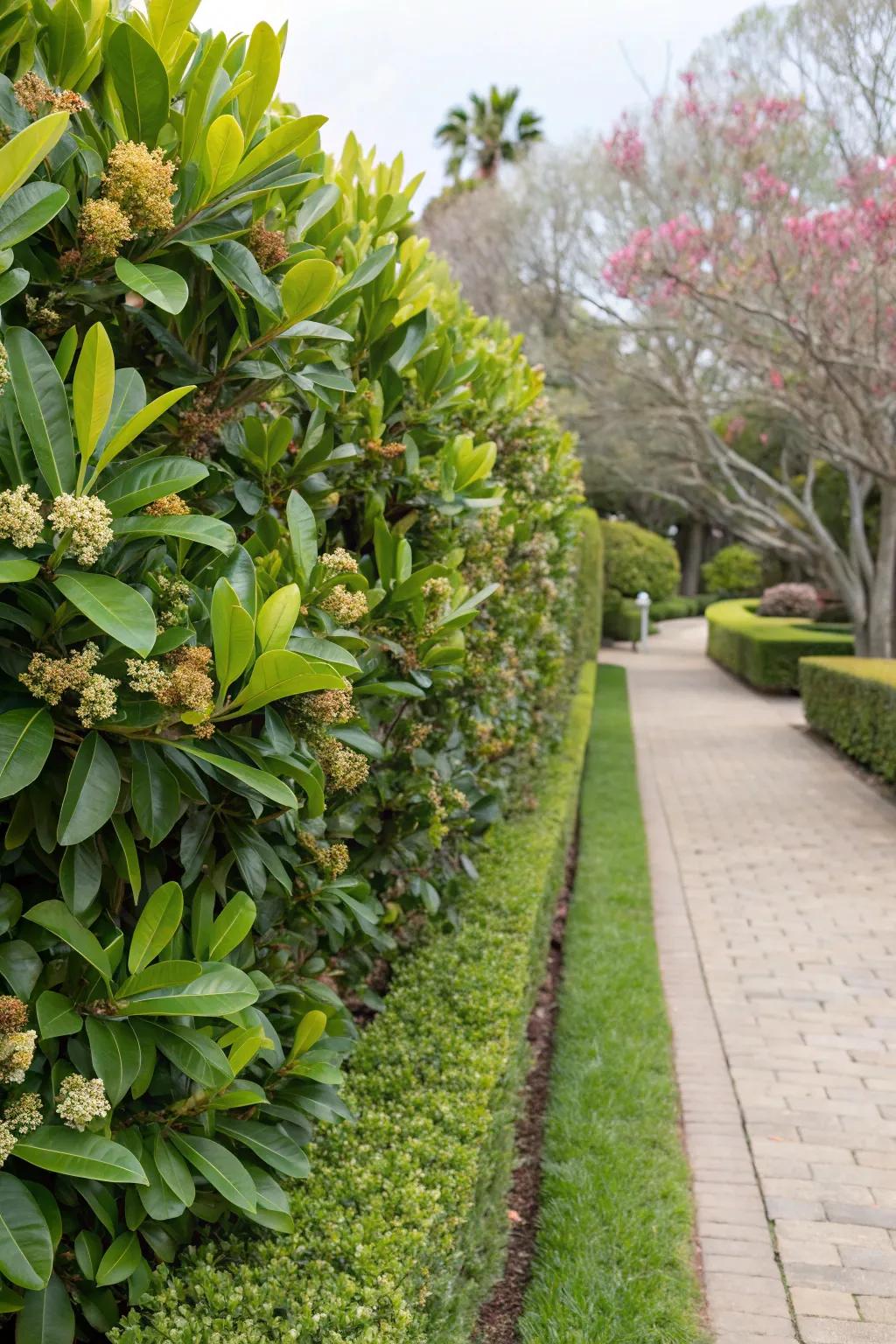 Evergreen beauty with clusia year-round.