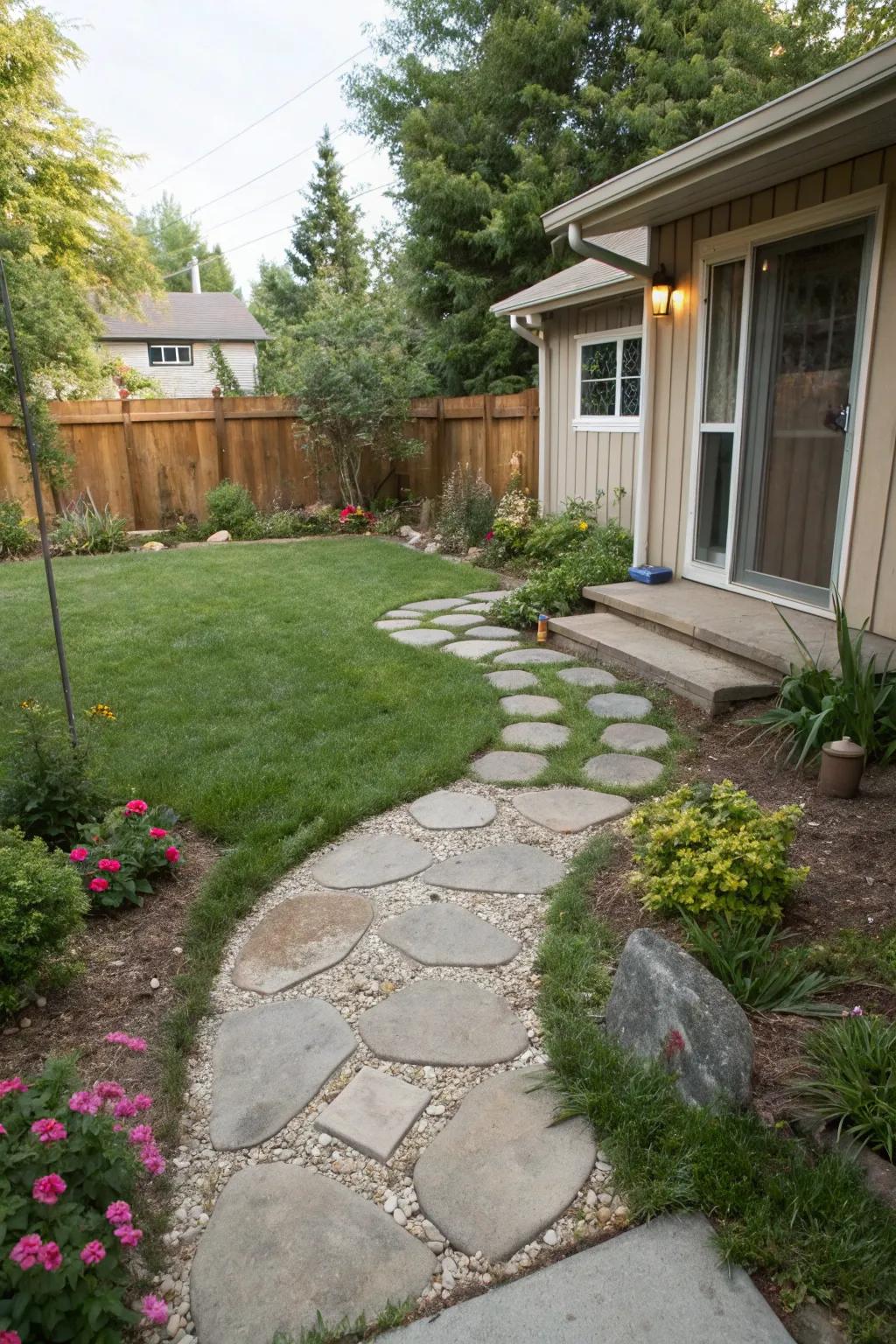 Step stones guide and connect spaces with style.