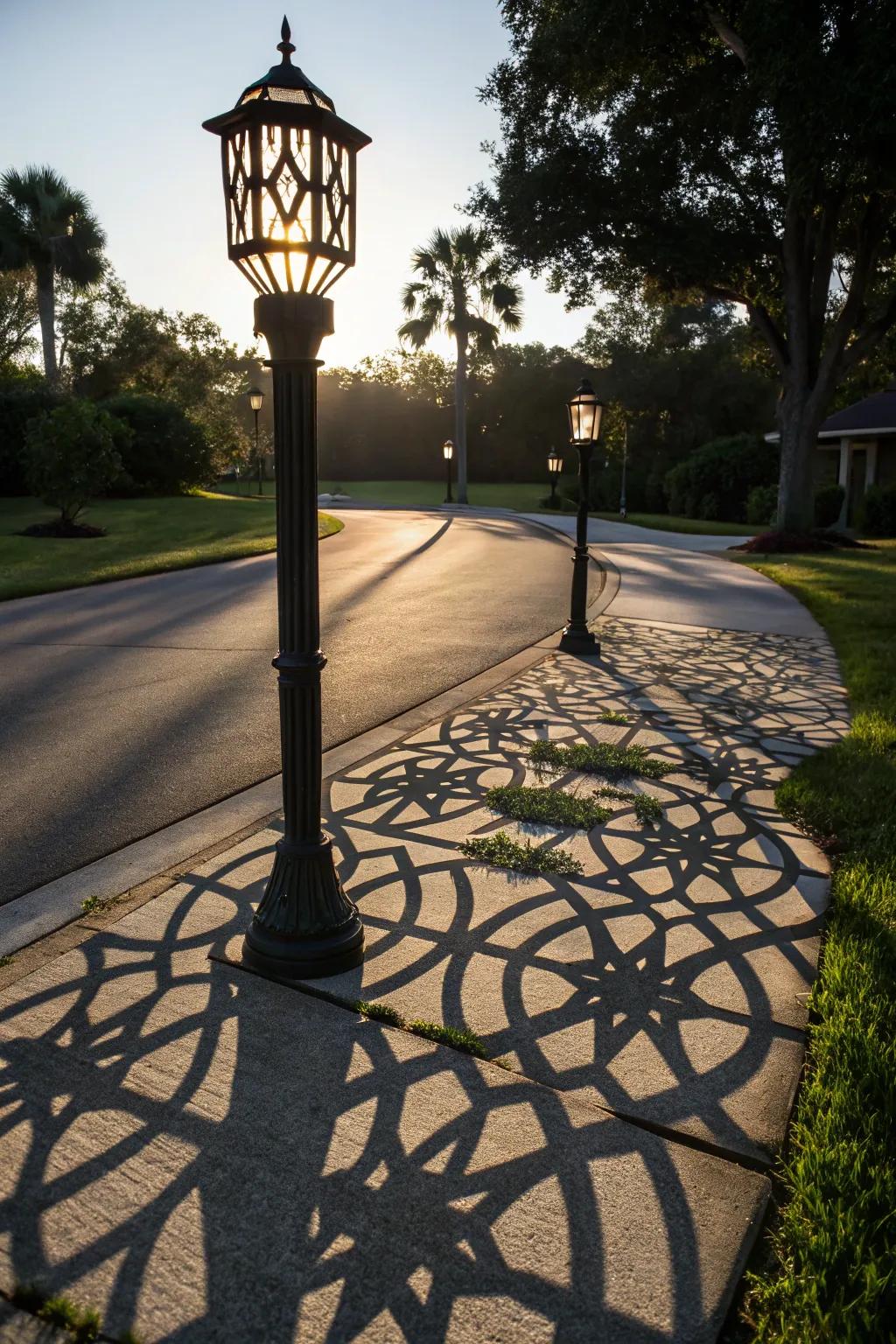 Geometric patterns add modern artistic flair.