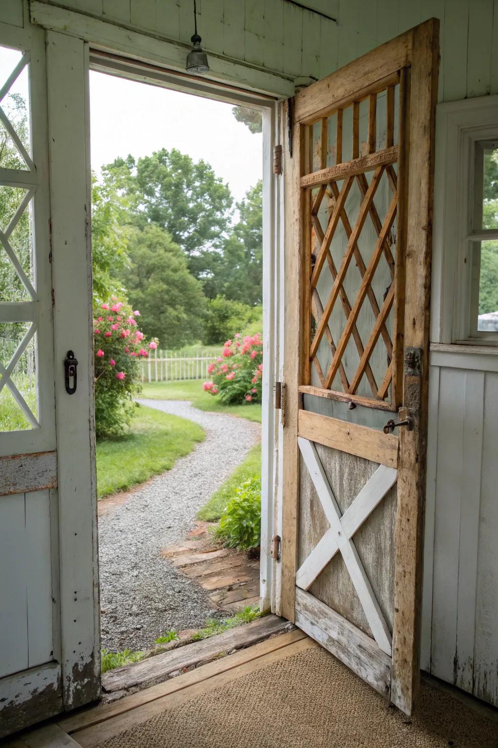Screen doors bring fresh air and farmhouse charm to your home.