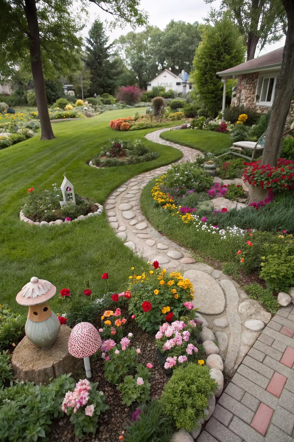 Surprise elements add intrigue and joy to your garden.
