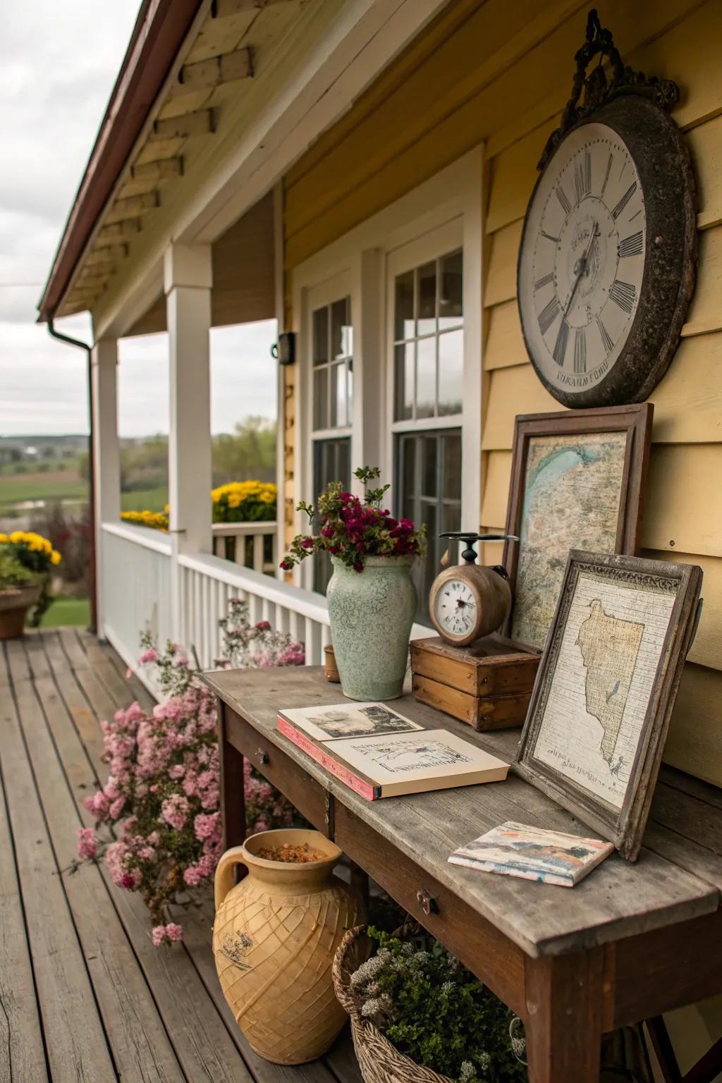 Personal touches make the porch uniquely yours.