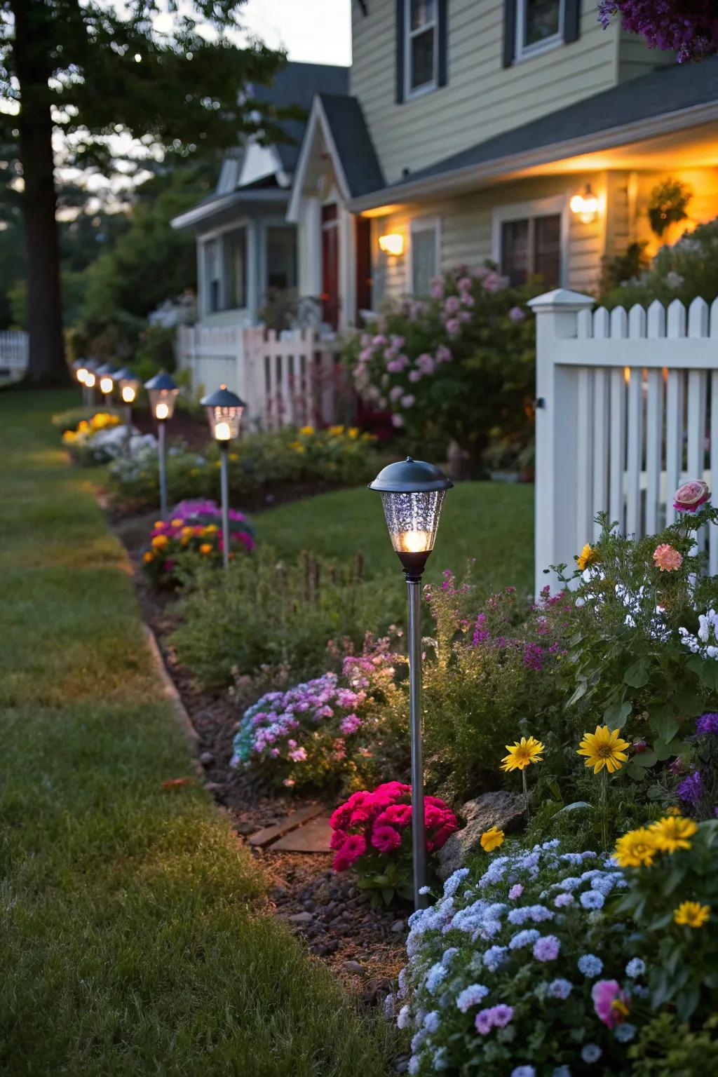 Add whimsy and sustainability with solar-powered garden stakes.