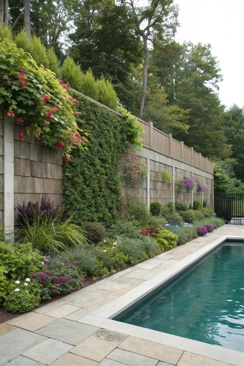 Immerse in nature with living wall panels.