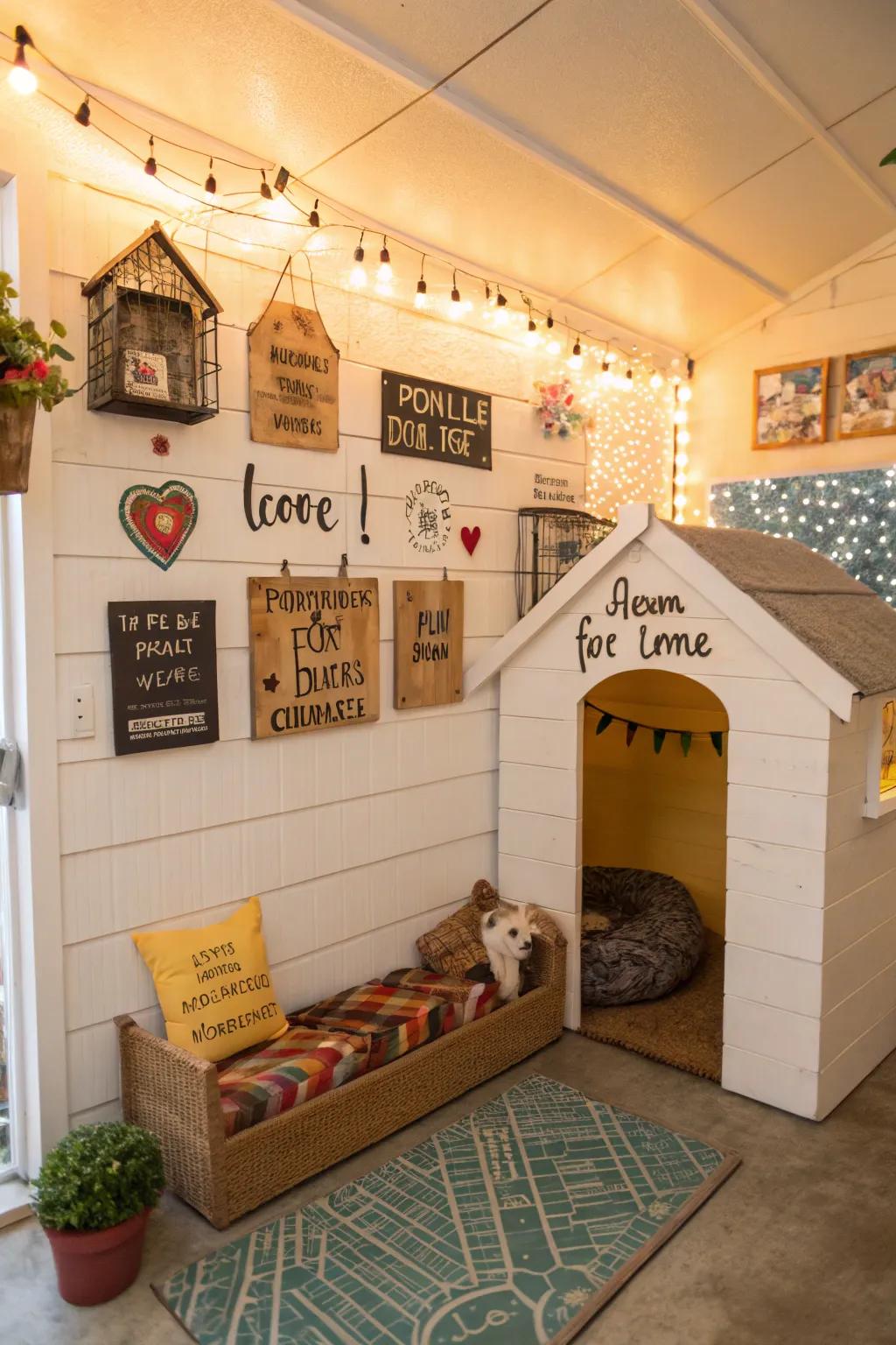 Custom touches that make the kennel uniquely personal.