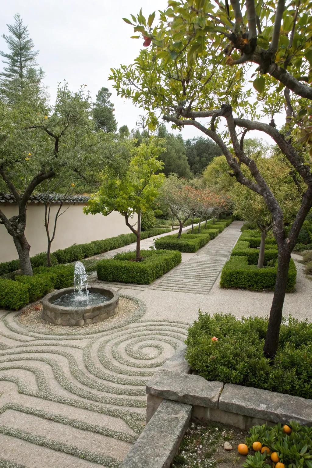Find serenity with a zen-inspired fruit garden.
