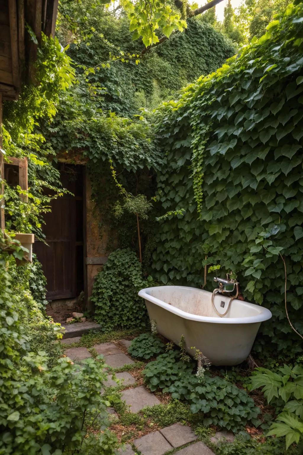 Secret garden for a hidden and enchanting escape.