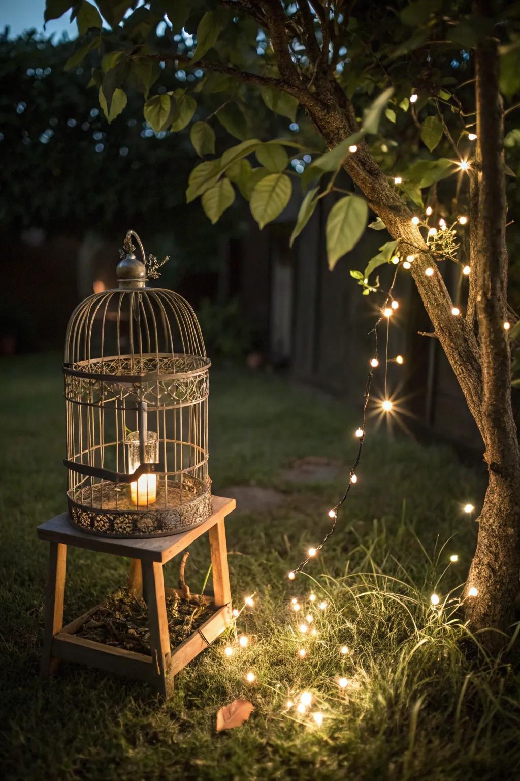 Enlighten your garden with enchanting night lighting.