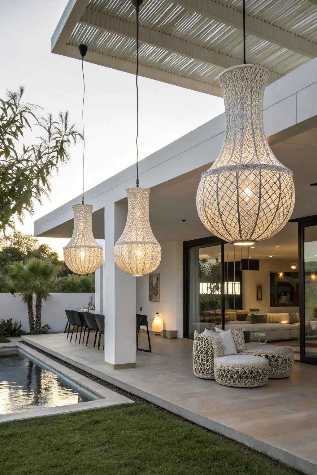 Illuminate with sculptural light art.
