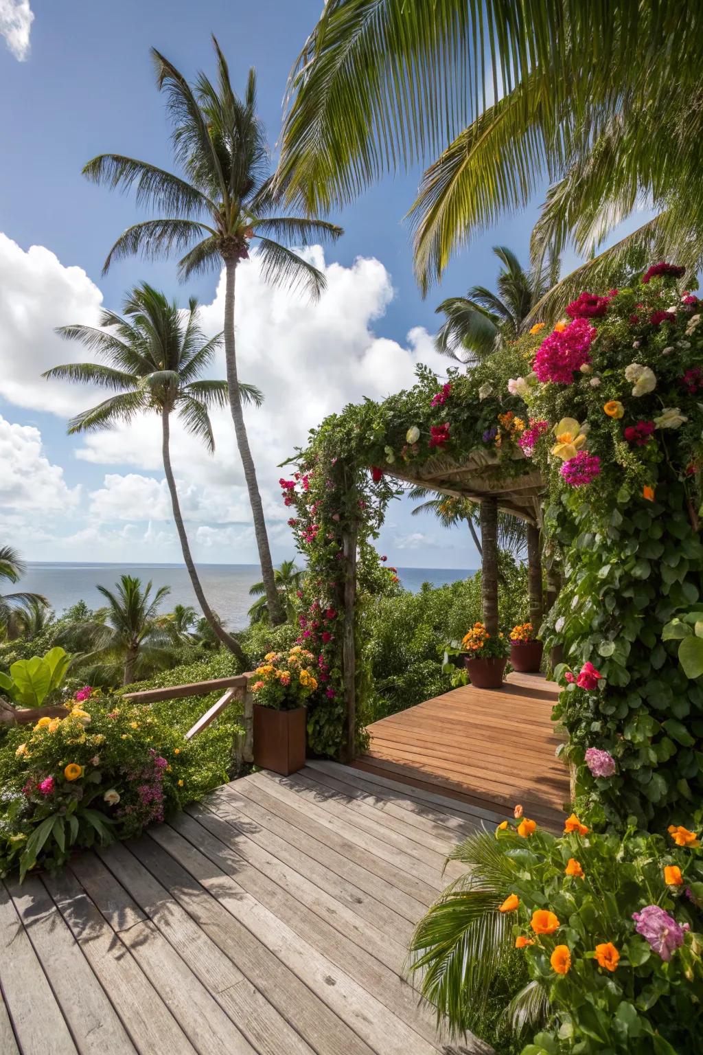 A themed deck transports you to another world with its cohesive design.