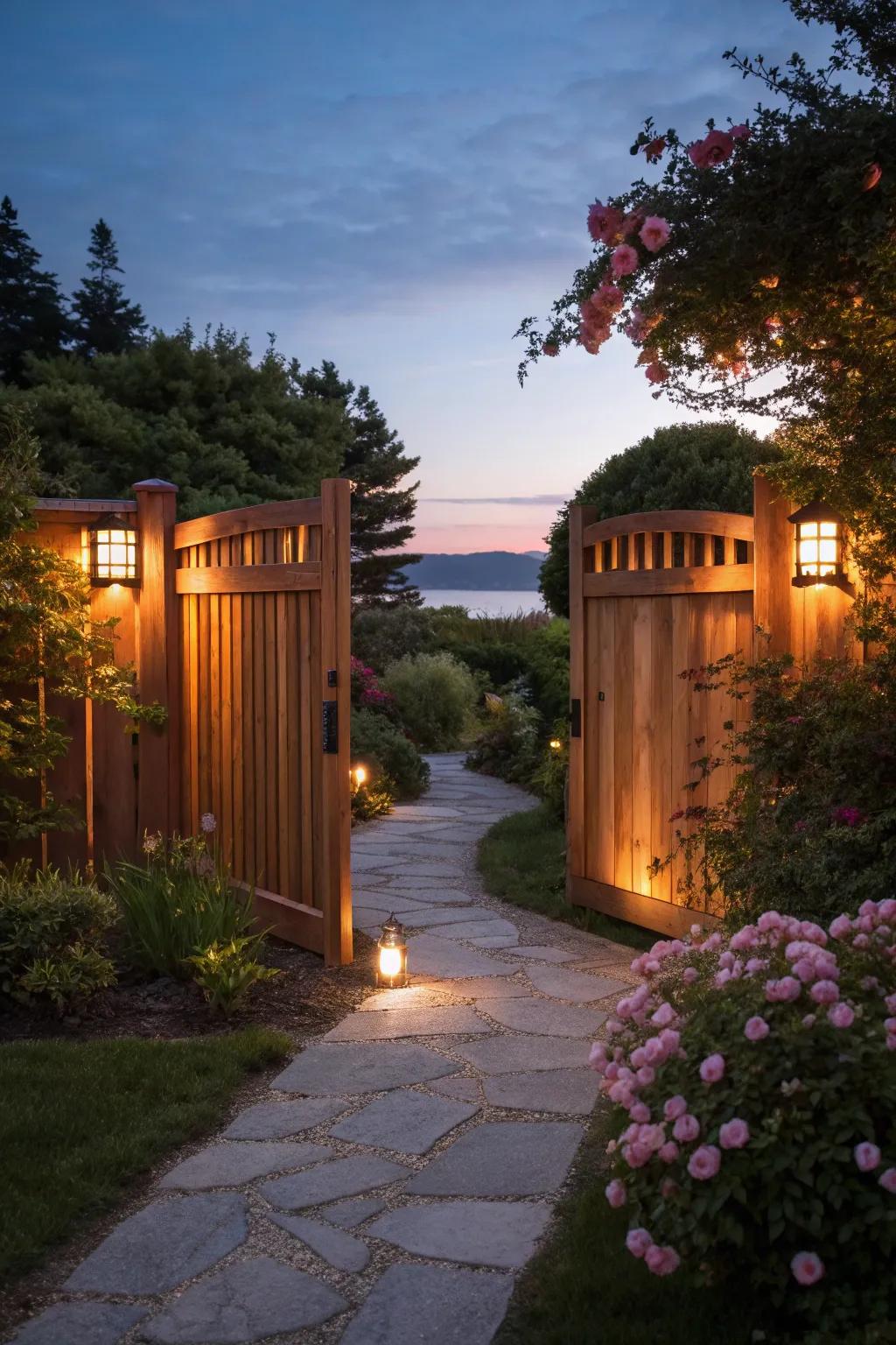 Integrated lighting adds magic and safety.