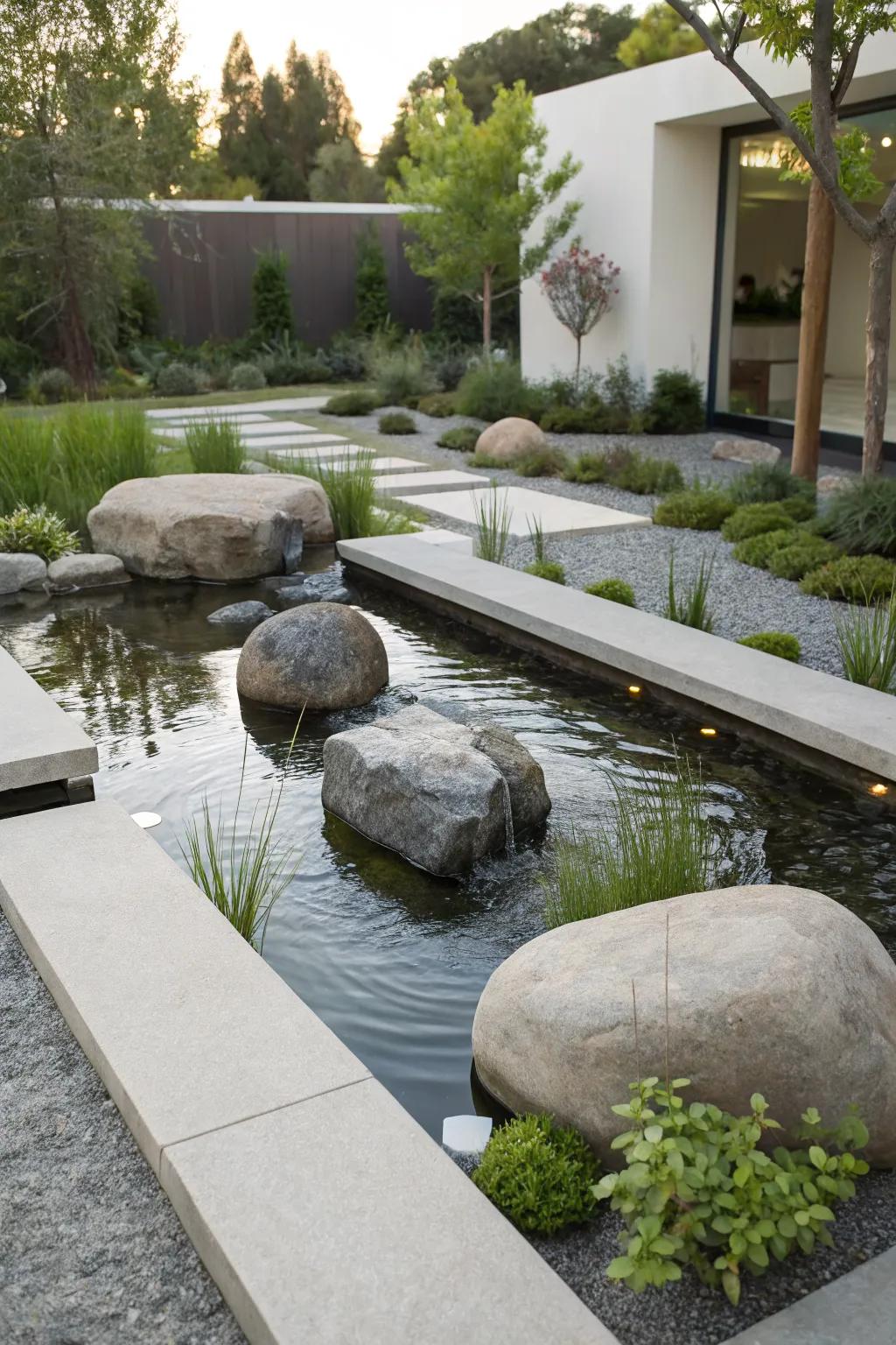Floating rock illusions captivate and start conversations.