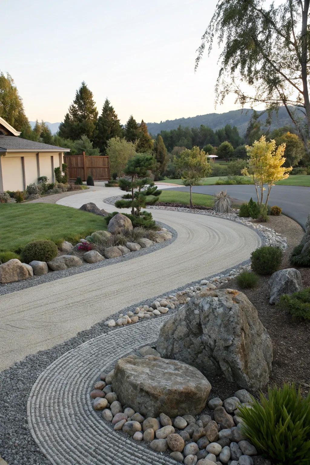 Find peace and tranquility with a Zen rock garden.