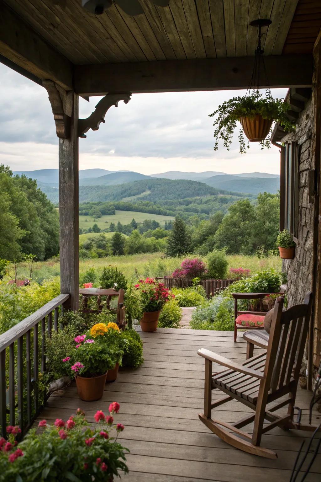 An open view to nature enhances the peaceful ambiance.