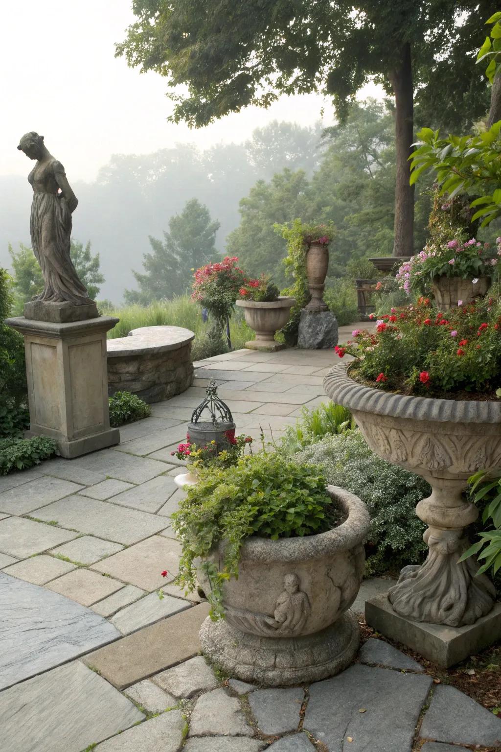 Artful decor adds character and personal style to the patio.