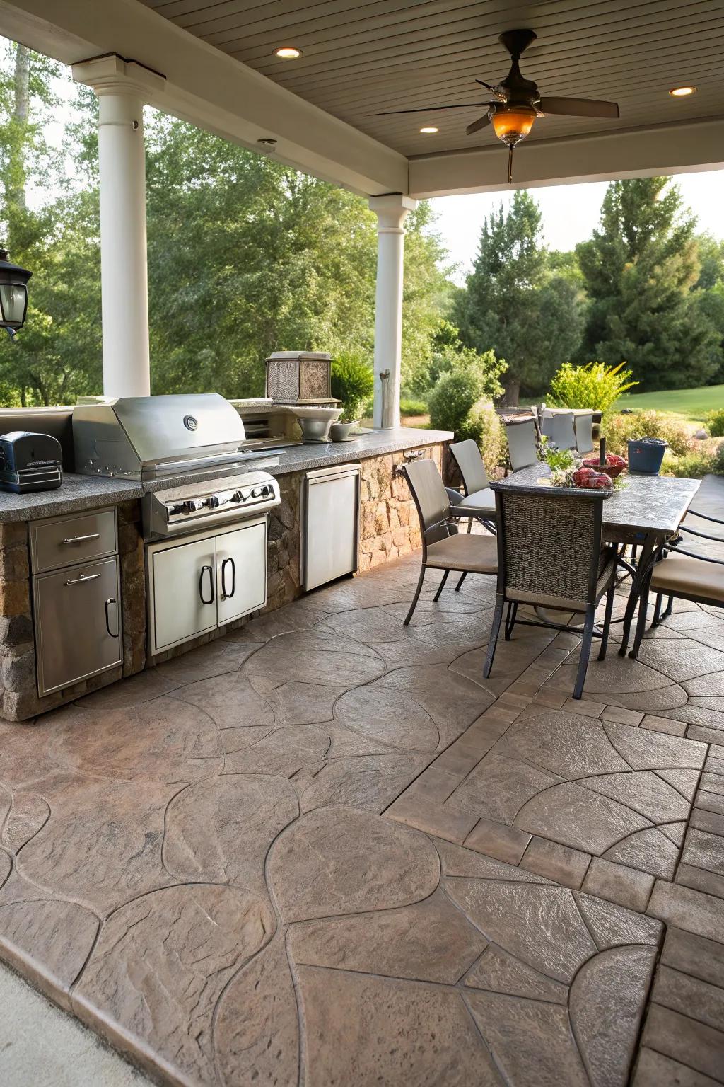 Cook and entertain in style with an outdoor kitchen.
