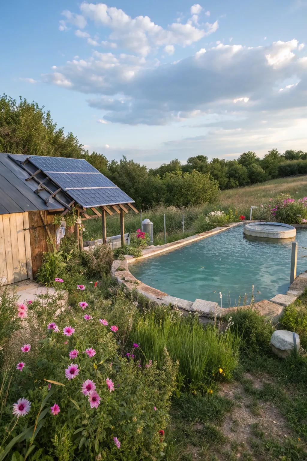Eco-friendly features make this wading pool both sustainable and enjoyable.