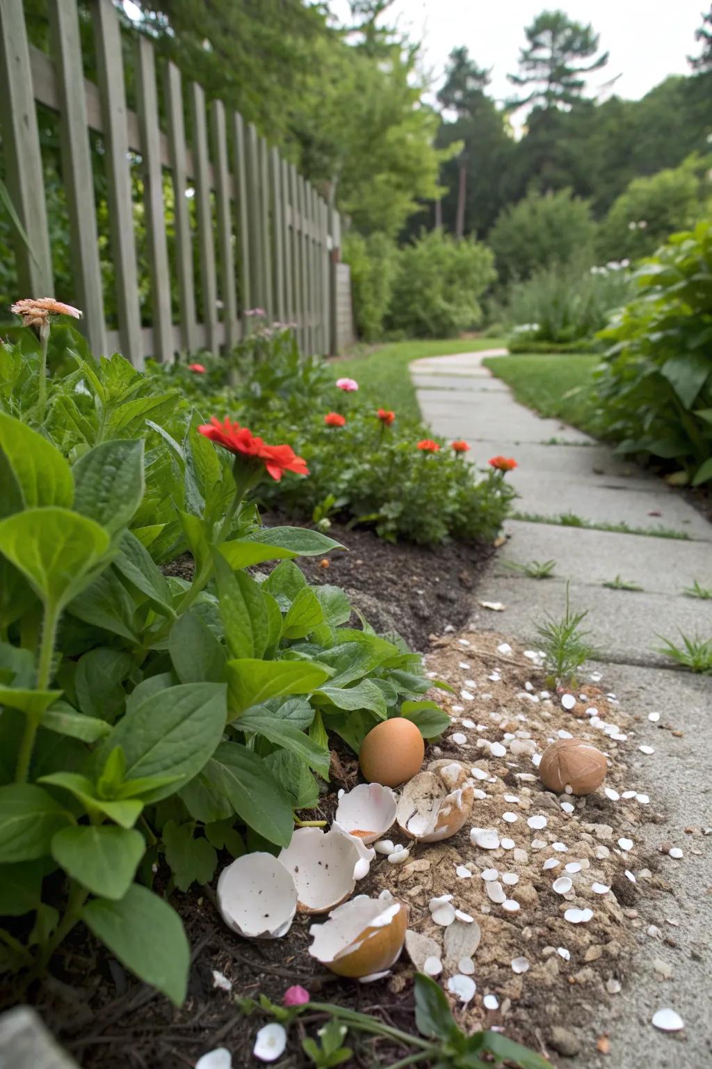Use eggshells to enrich your soil with calcium.