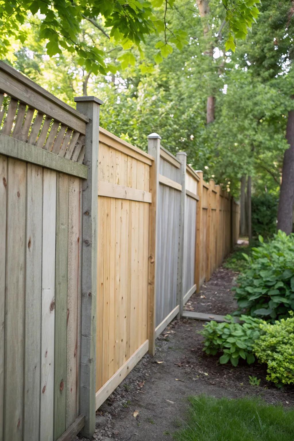 Panel additions can transform a basic fence into a stunning feature.