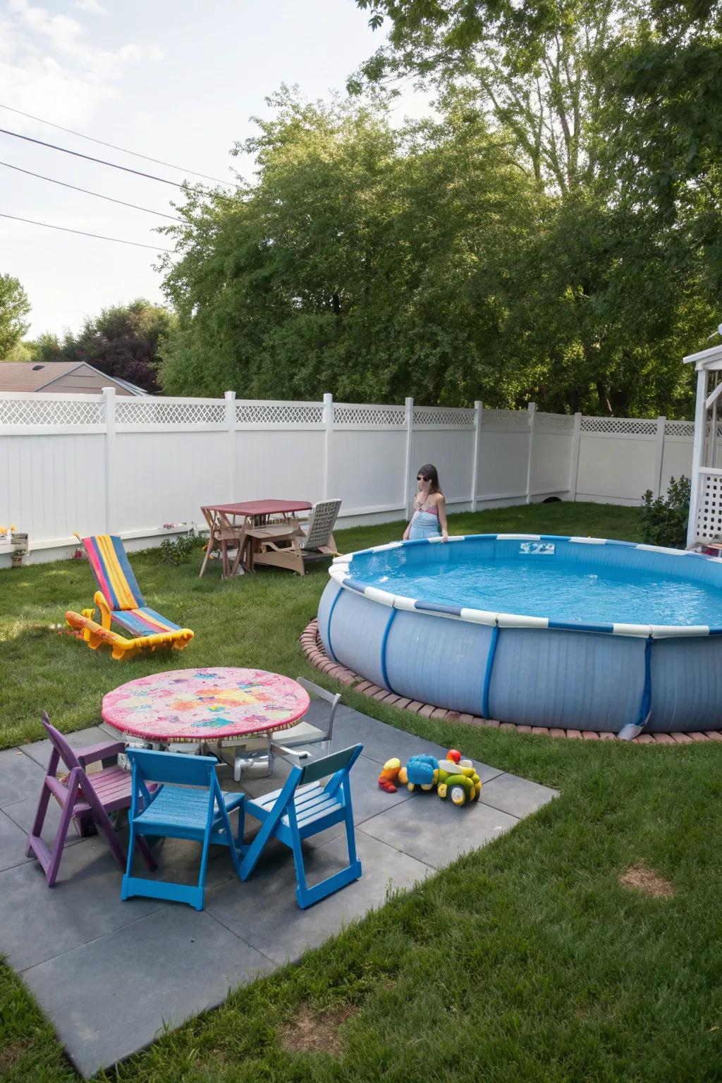 Pre-made mats provide a quick setup and added protection for your pool.
