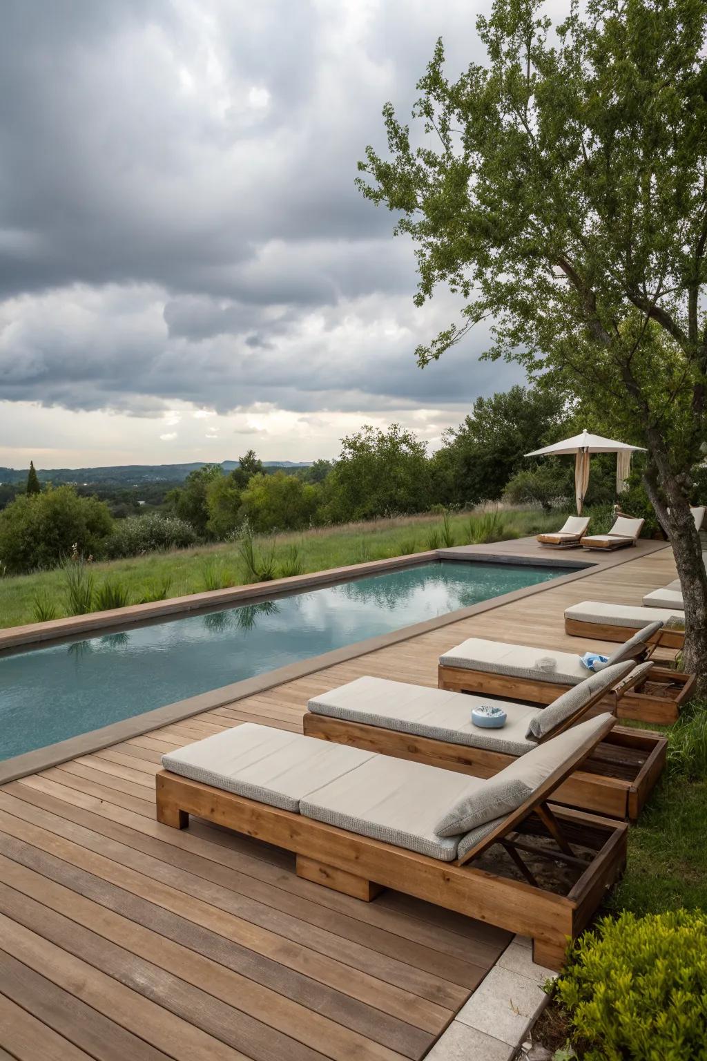 Incorporate built-in seating for comfort and style.