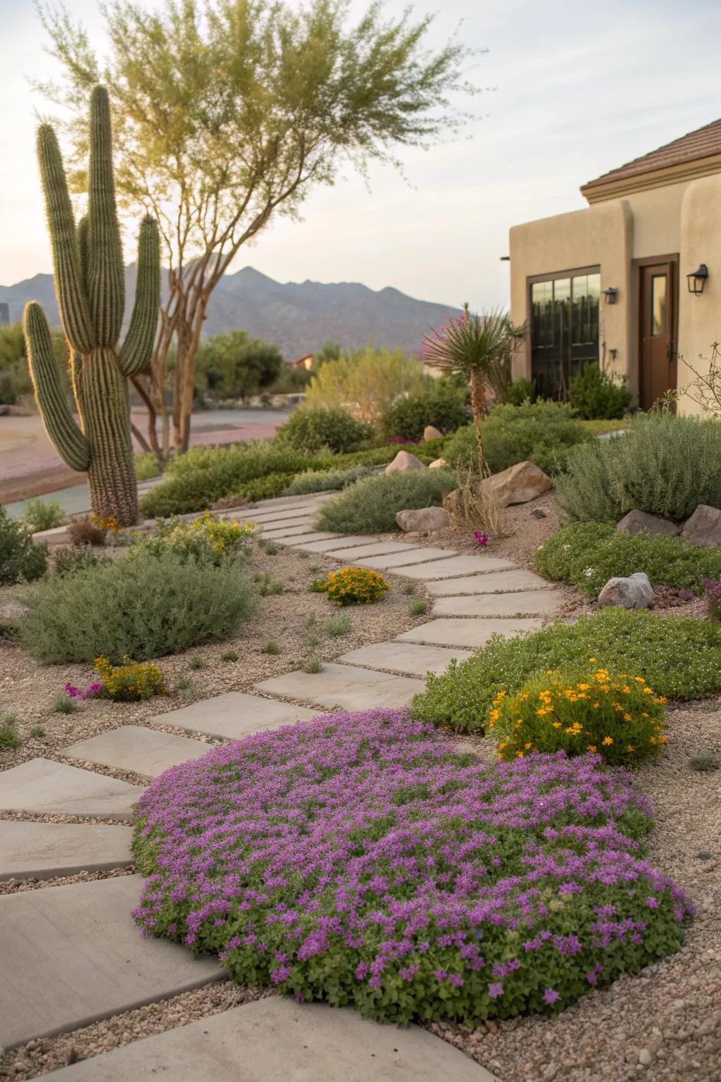 Ground covers offer a lush look without the high water needs.
