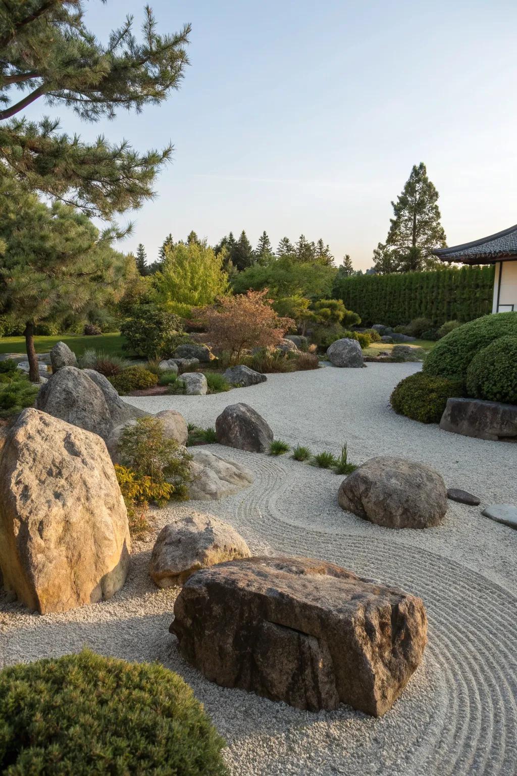 Rock gardens that evoke tranquility.