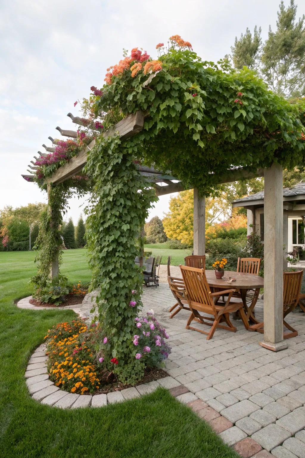 Add elegance and shade with a pergola.
