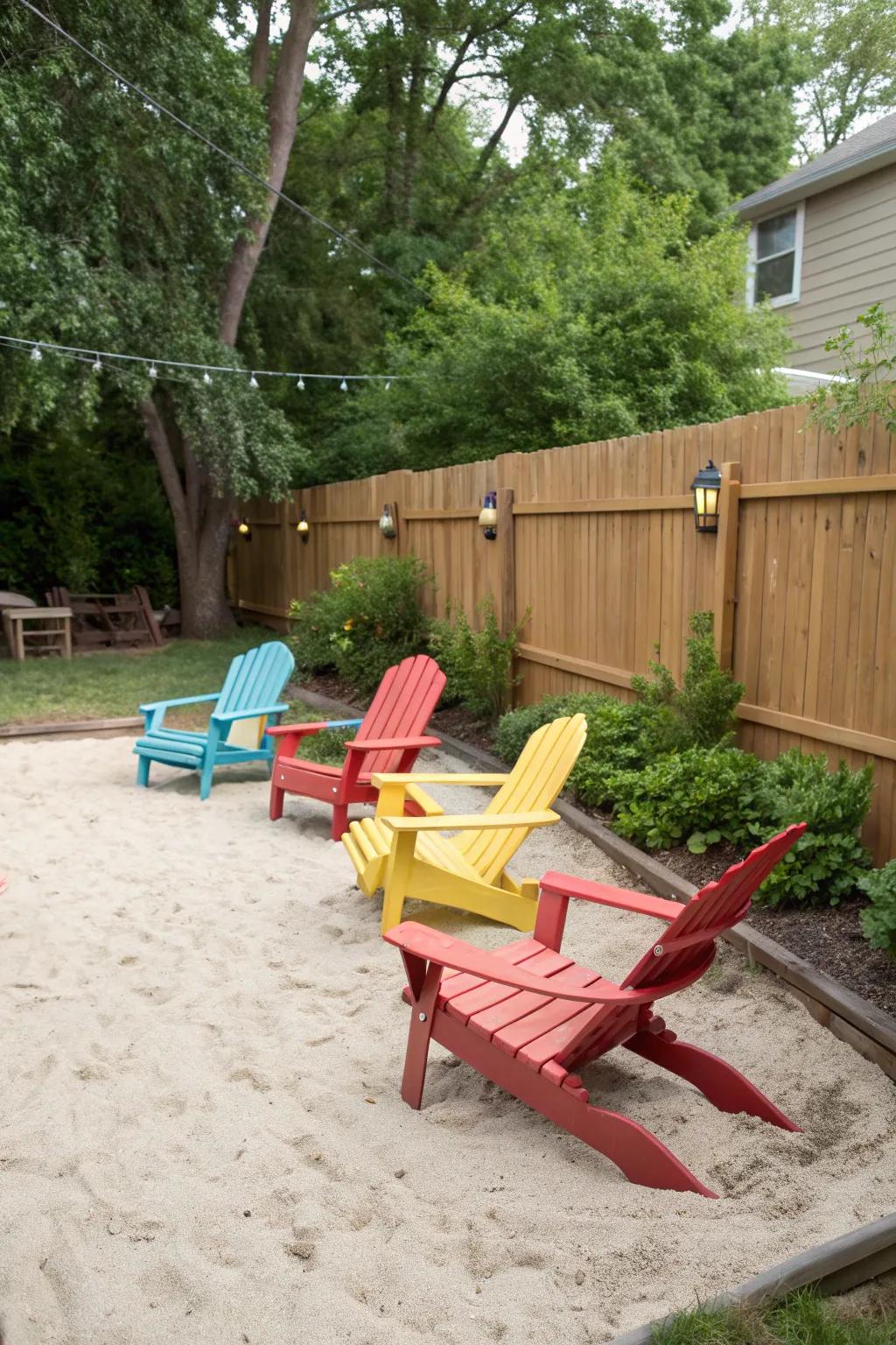 Relax in style with beach-inspired seating.