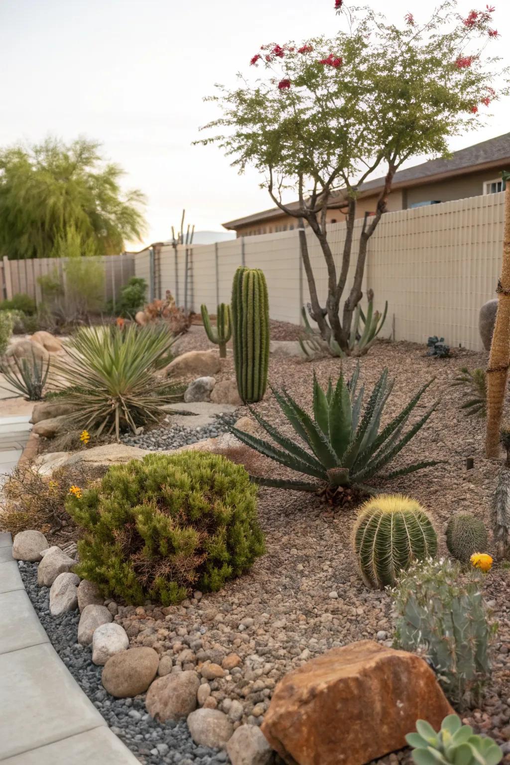 Succulents and cacti are perfect for water-wise gardening.