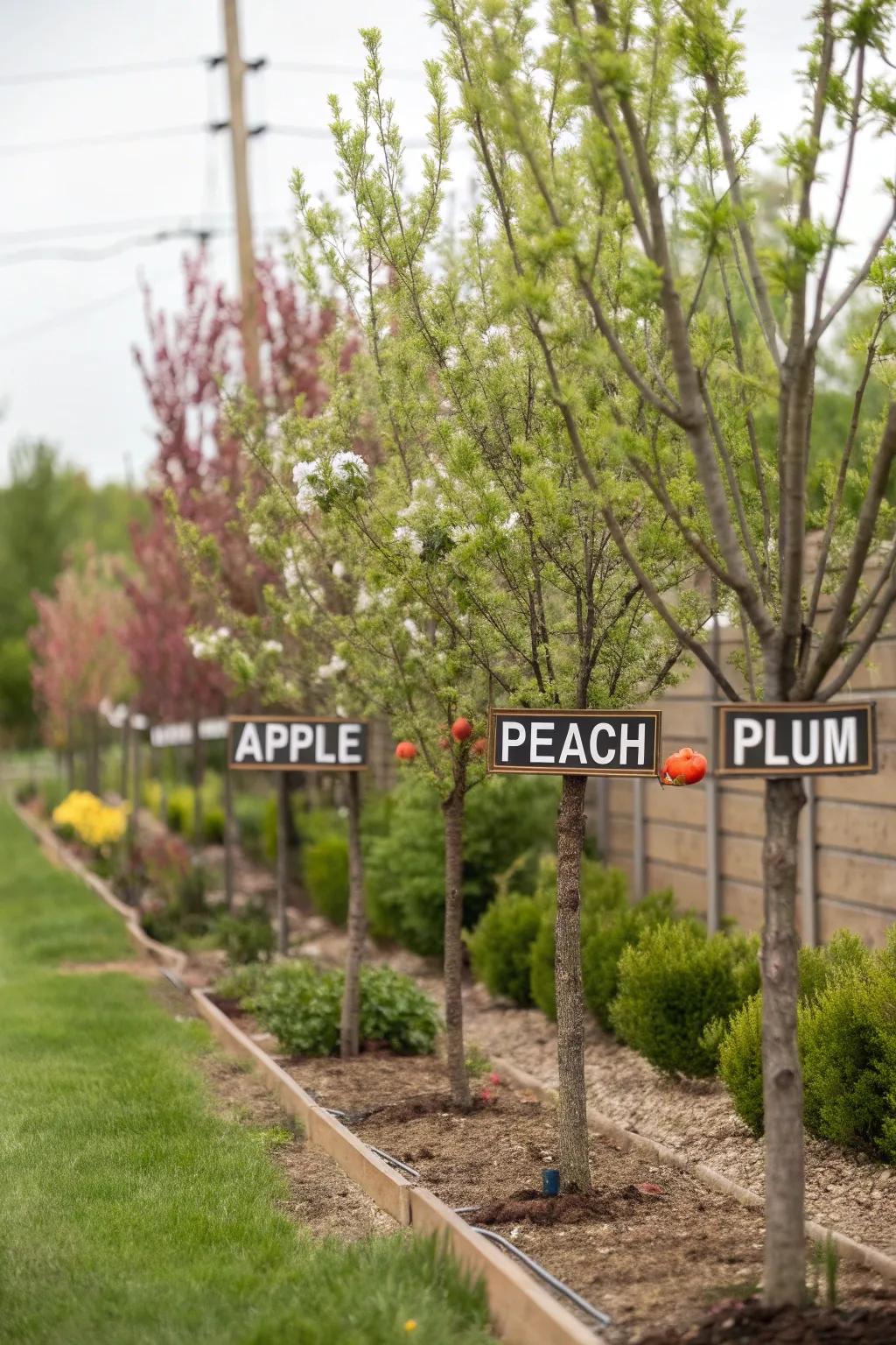 Mix and match fruit trees for a continuous harvest.
