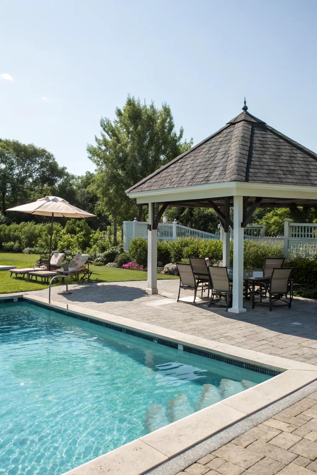 Find respite with a shady retreat.