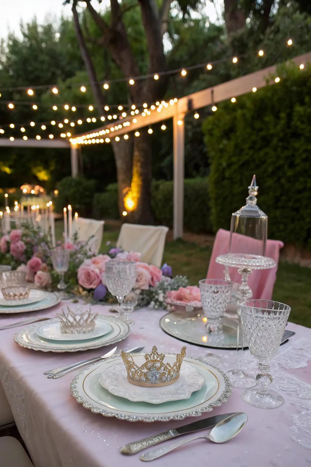 A table setting fit for royalty