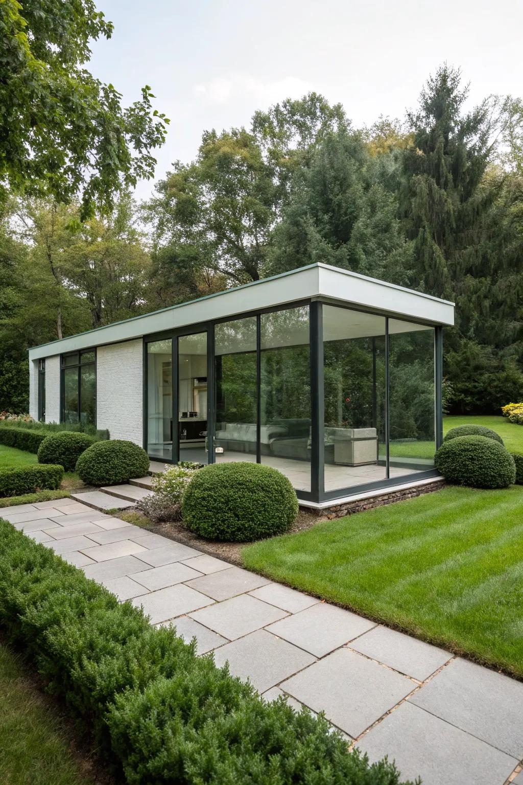Sleek and contemporary, a modern shelter fits any aesthetic.