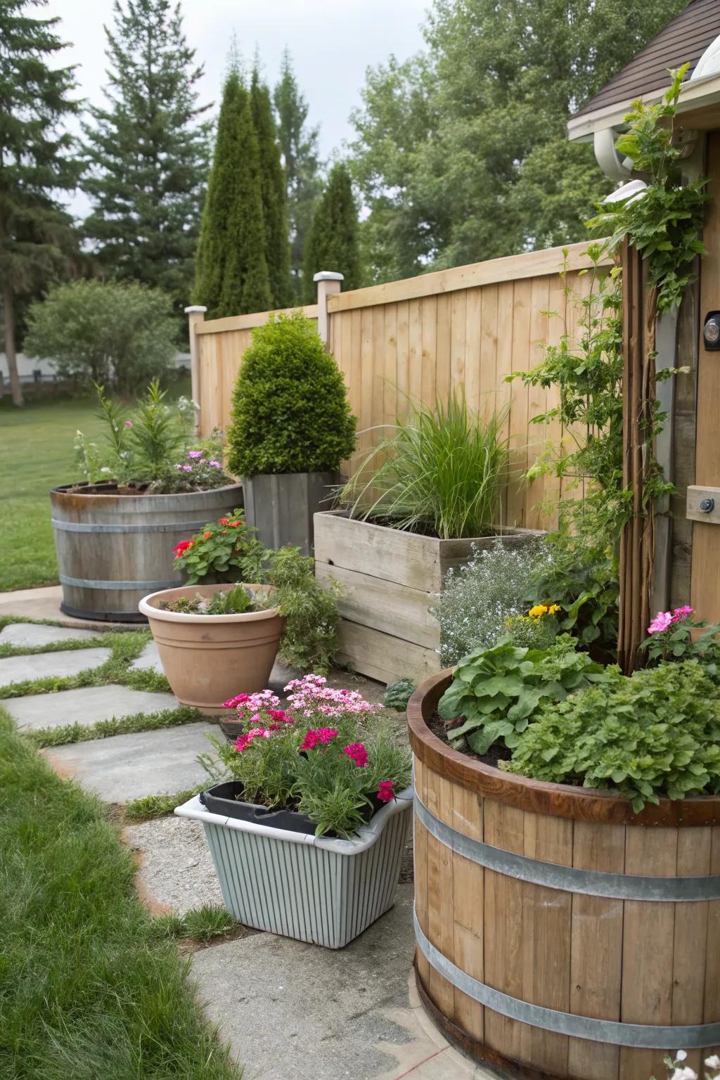 Add a personal touch with custom DIY planters.