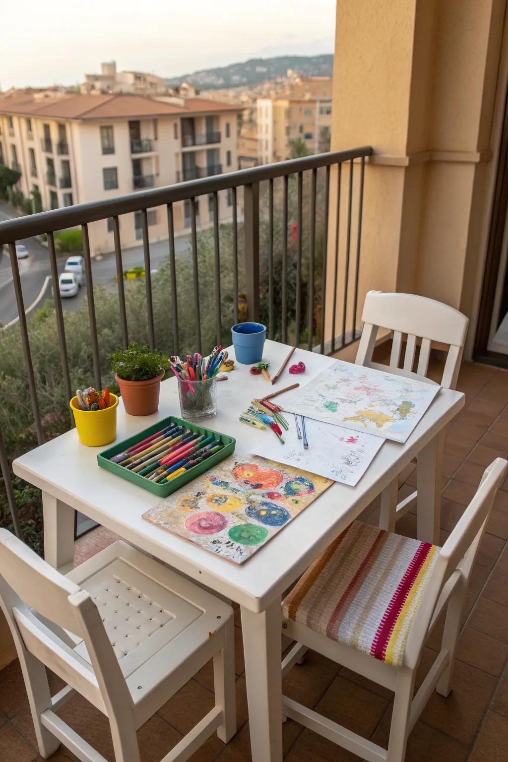 Perfect-sized furniture for little artists.