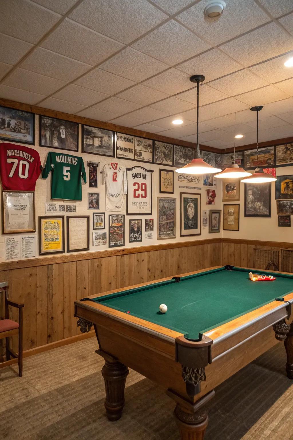 Themed wall decor that tells a story.
