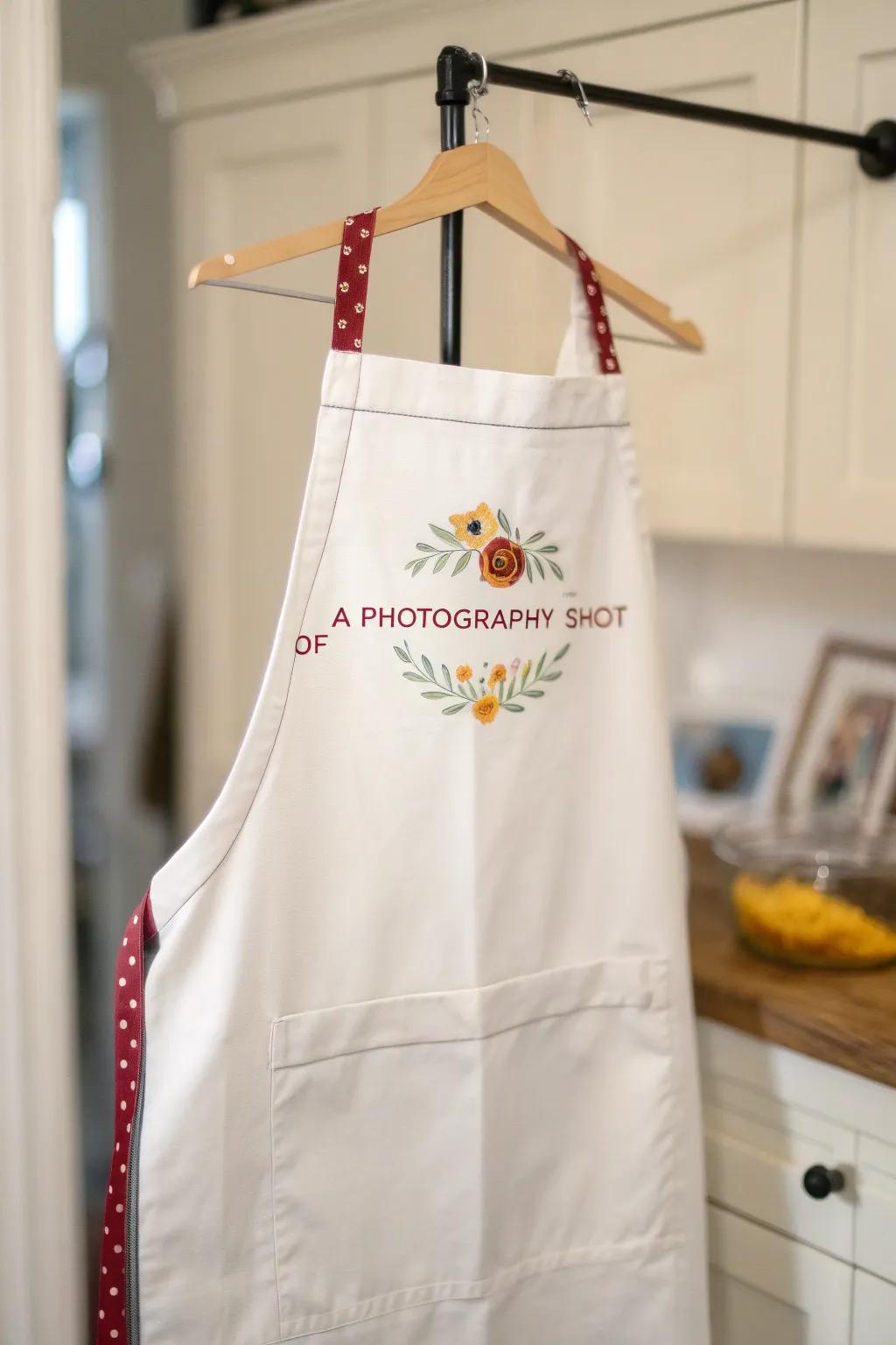 A personalized apron adds a unique touch to any BBQ occasion.