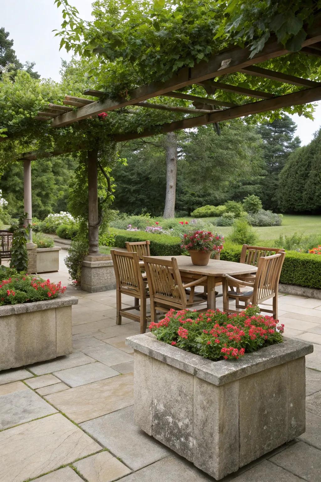 Blend natural materials for a grounded feel.
