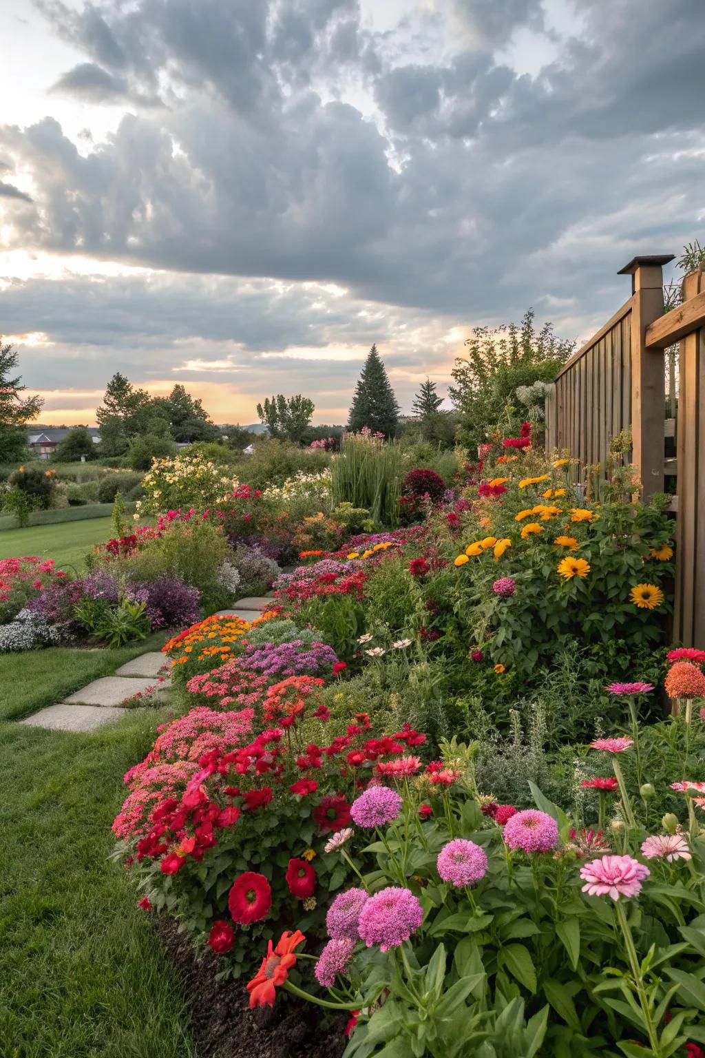 Well-designed flower beds add life and color to any backyard.