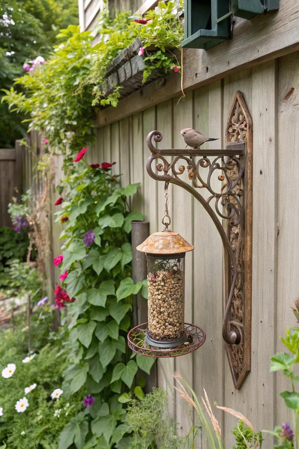 Decorative wall brackets offer style and function.