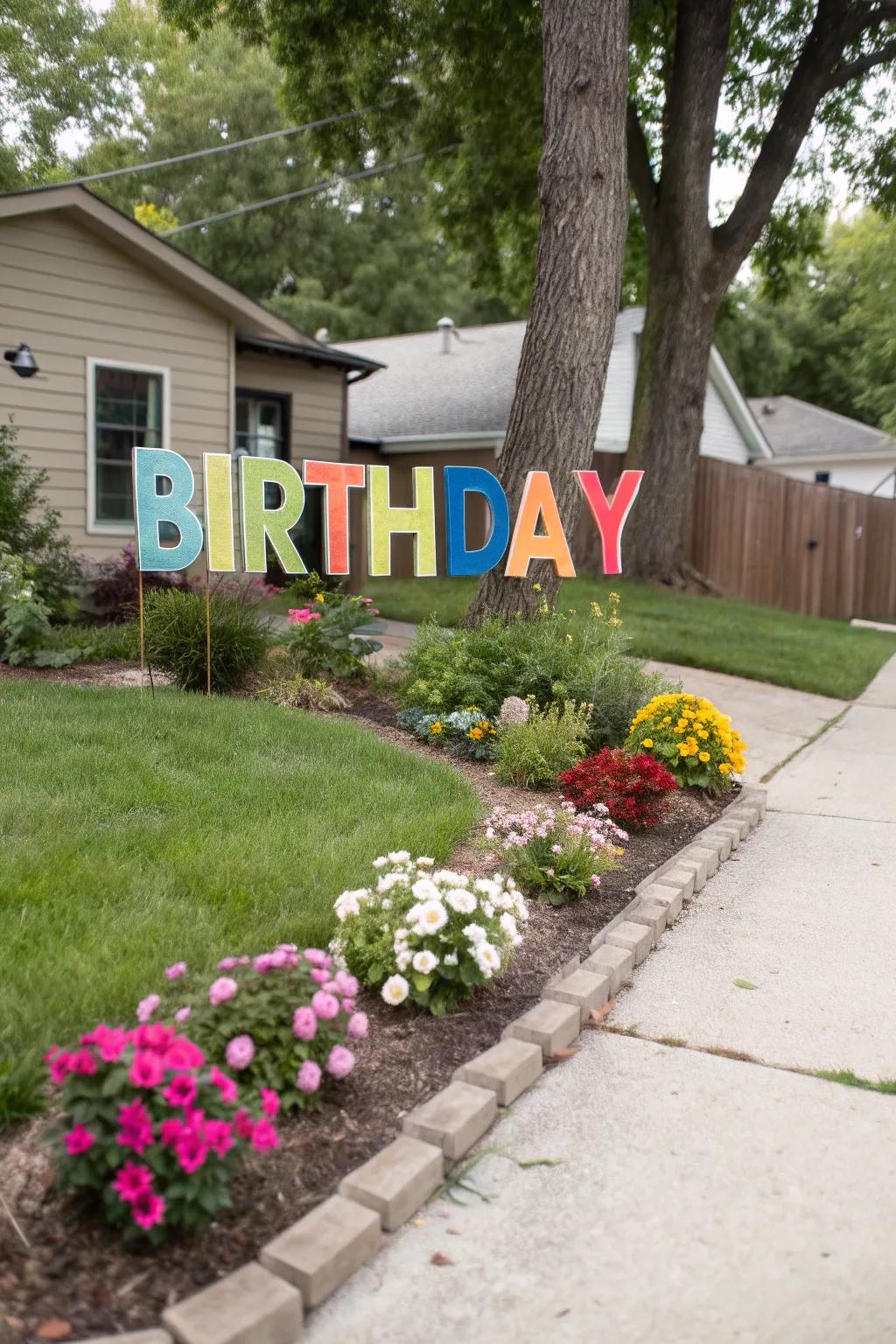 A personalized touch with the birthday person's name.
