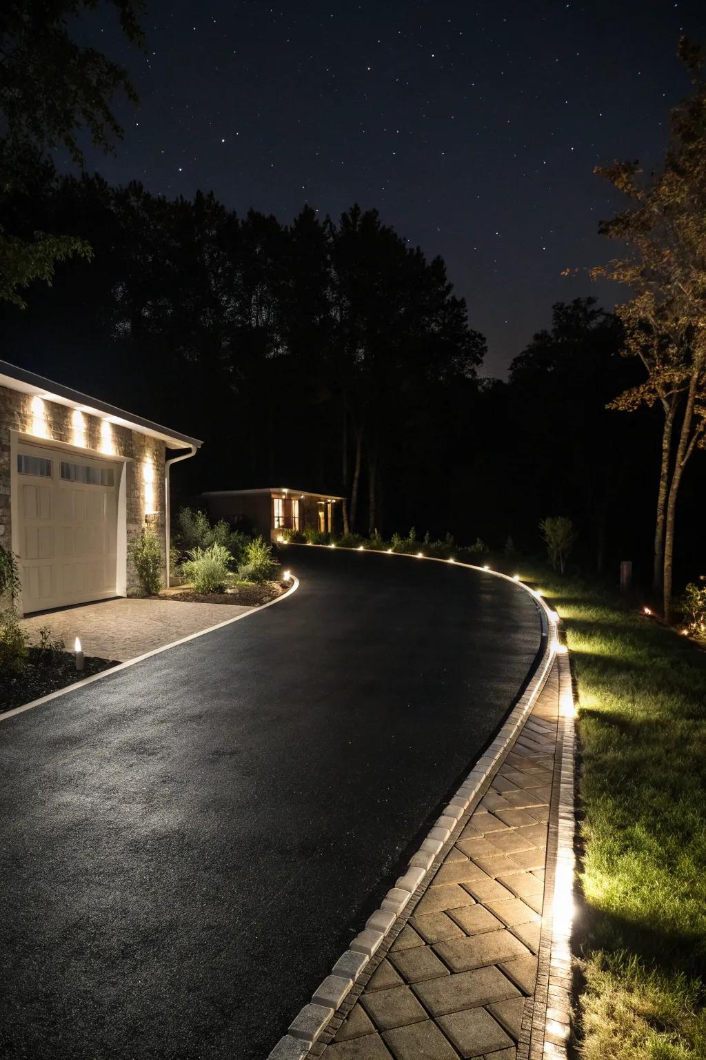 Illuminate your driveway with stylish lighting.