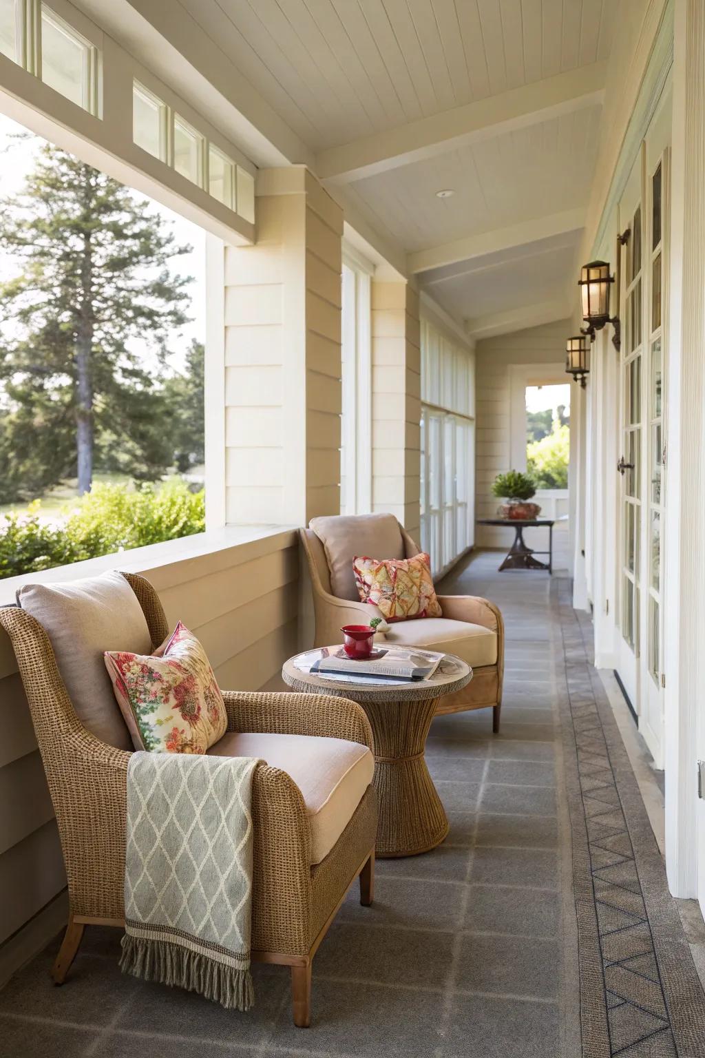 Create a cozy seating nook with a view.