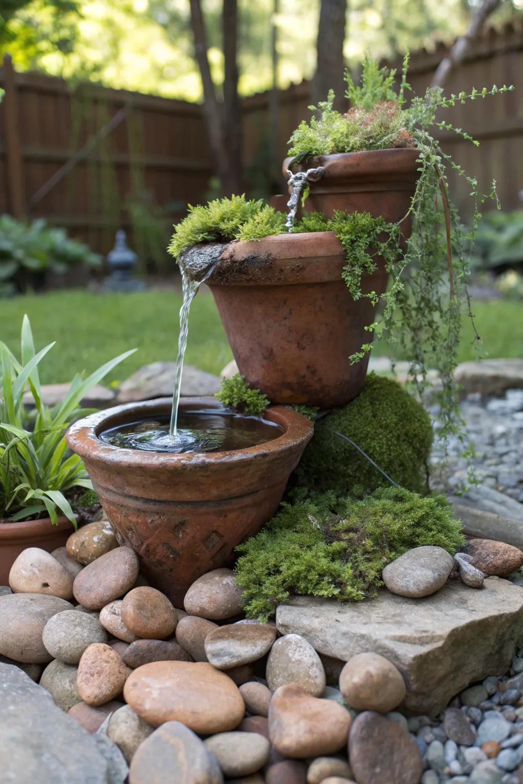 A DIY water feature adds tranquility and charm to your landscape.