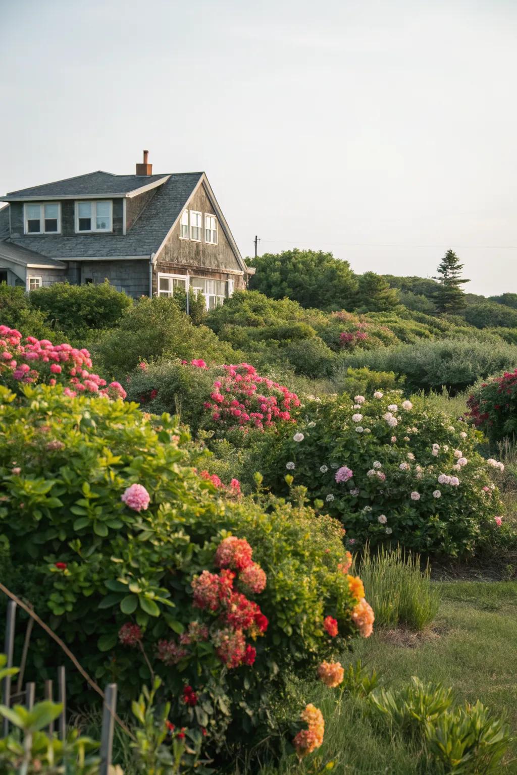 Enhance your garden with a bush and bloom combo.
